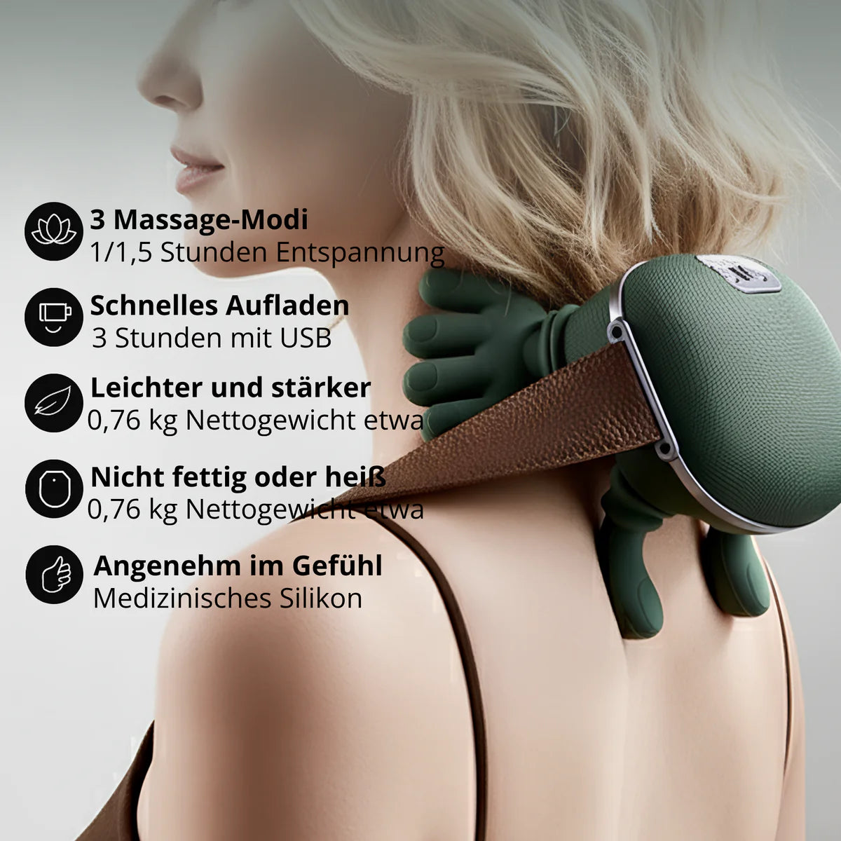 Schulter- & Nackenmassager im Einsatz